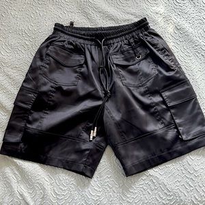 Lifted Anchor Satin Black shorts